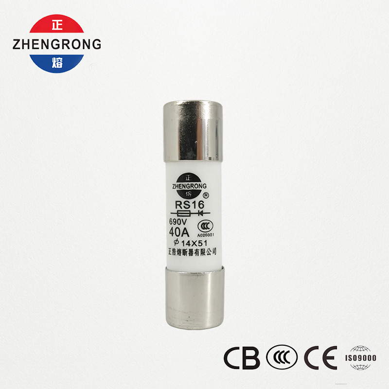 fusível de alta capacidade de quebra de 14*51mm 500V 40A RS16