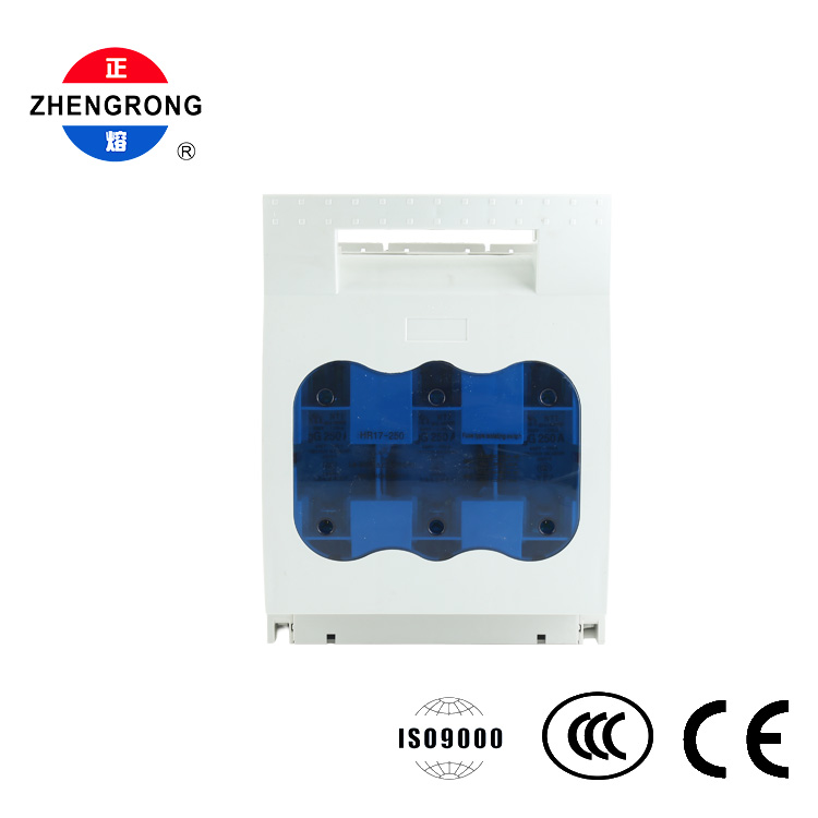 Seccionador de interruptor de fusível de 3 polos 250A 690V trilho DIN