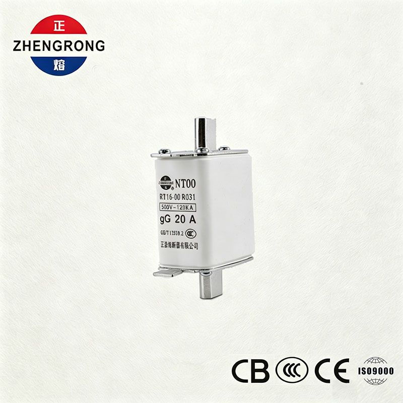 Fusível de alta capacidade de quebra NT00 20A - ligação cerâmica do fusível gG de 500V 120kA