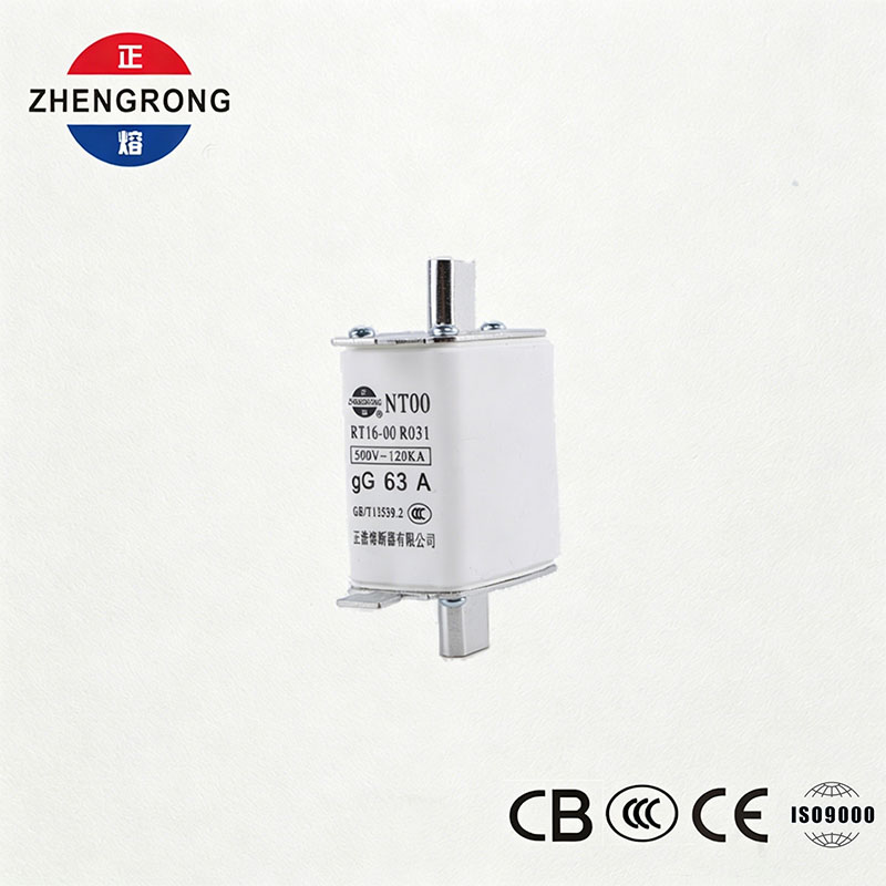 Fusível de alta capacidade de quebra NT00 63A - elo de fusível cerâmico gG de 500V 120kA