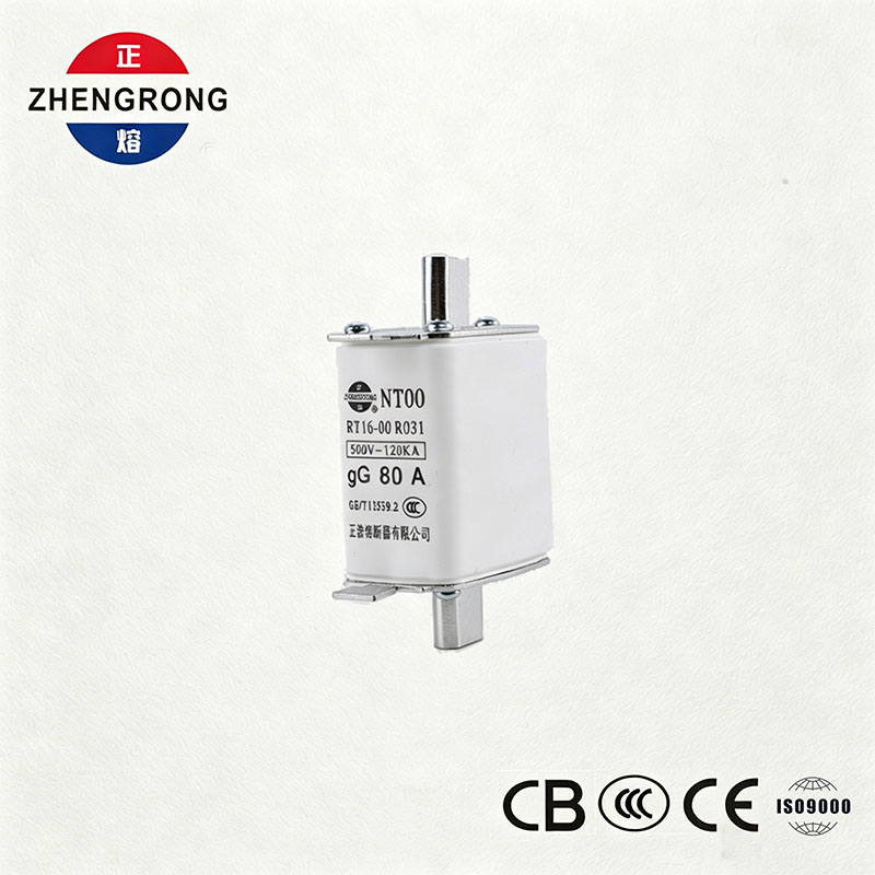 Fusível de alta capacidade de quebra NT00 80A - ligação cerâmica do fusível gG de 500V 120kA