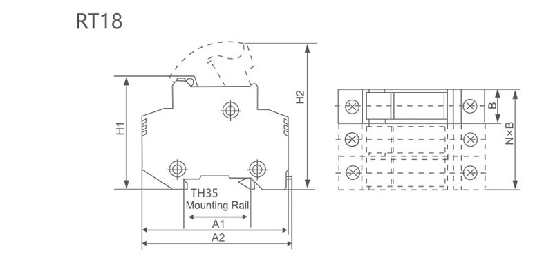 500-690V Cylindrical Fuse Holders