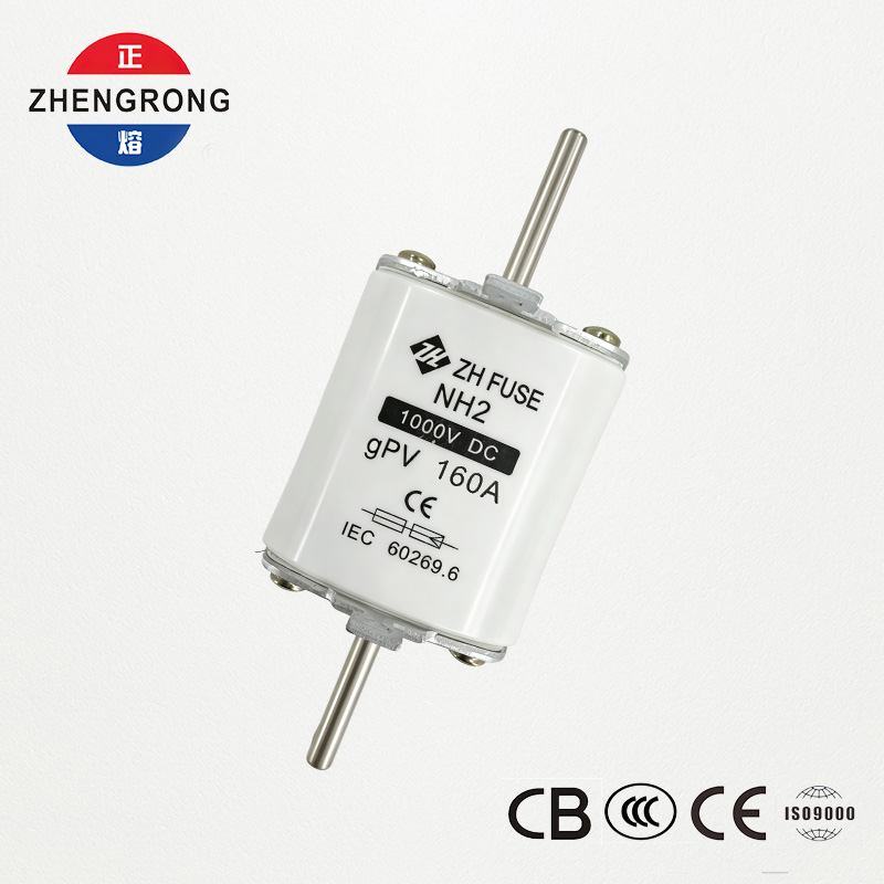 Elo fusível fotovoltaico NH2 160A 1000V DC gPV - certificado IEC 60269.6