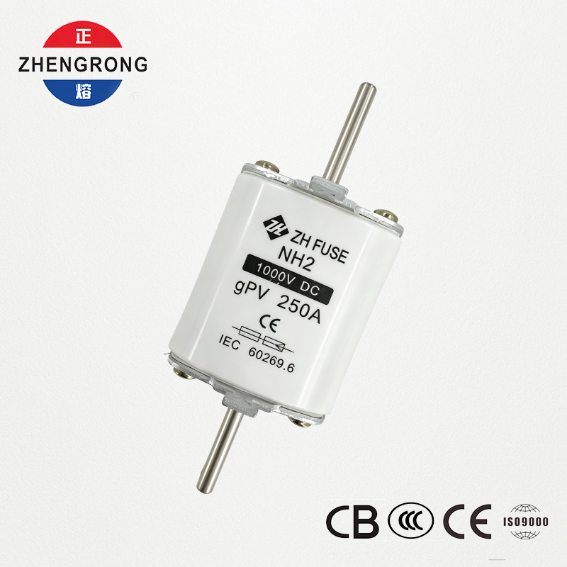 Elo fusível fotovoltaico NH2 250A 1000V DC gPV - certificado IEC 60269.6