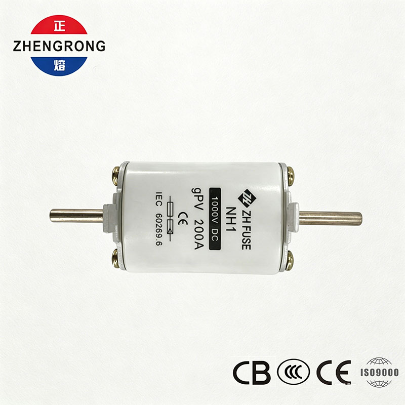 Fusível fotovoltaico DC NH1 200A 1000V | CE e IEC 60269.6 aprovados para painéis solares