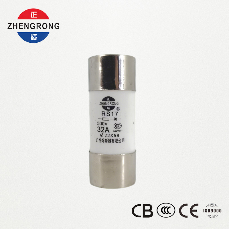 Fusível cilíndrico de ação rápida RS17 32A 500V | 22*58mm | Certificado CCC