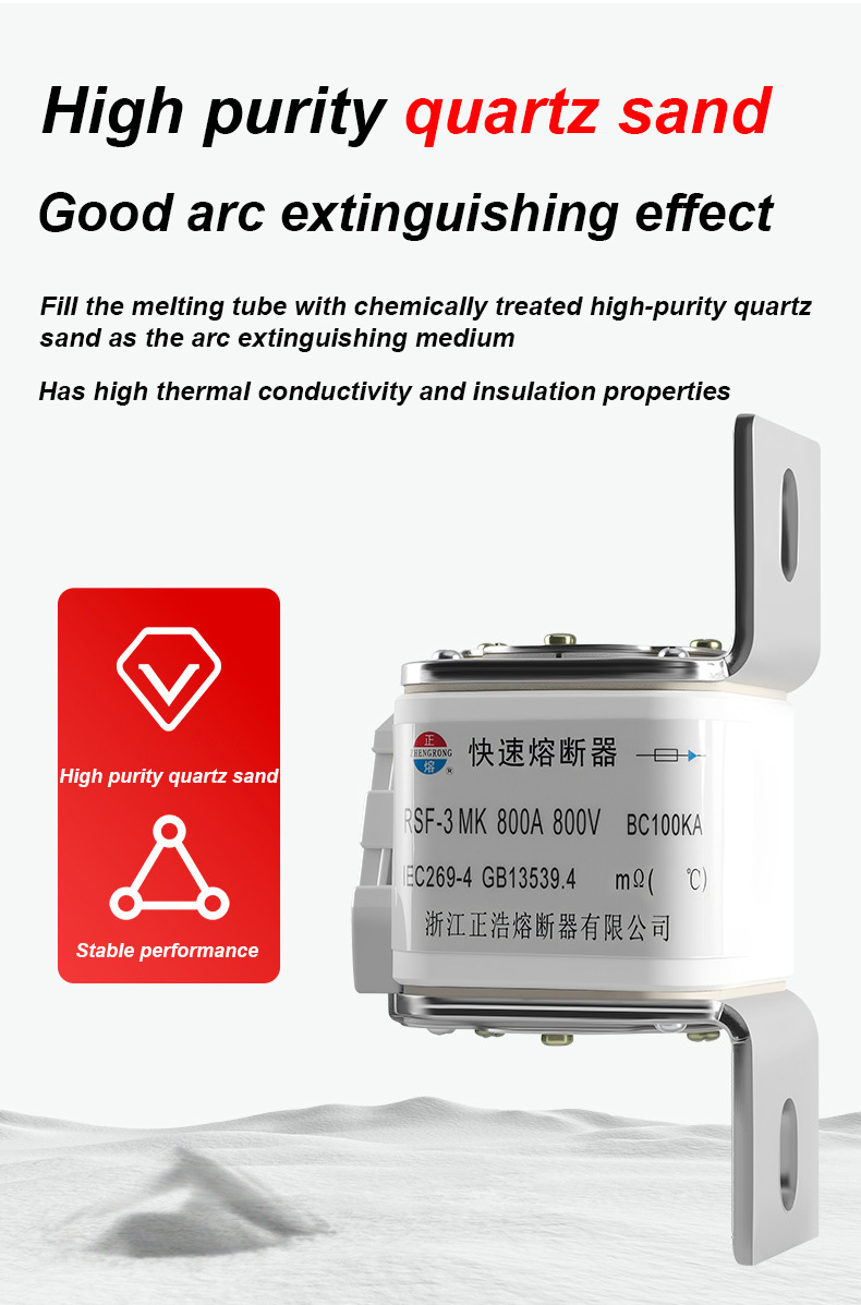 Links de fusíveis RSF-3MK 800V-800A BC100KA