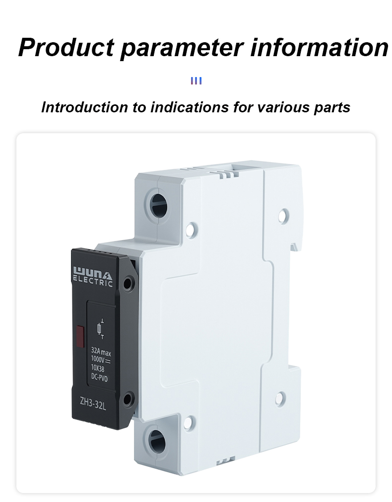 Porta-fusível ZH32L DC 1000V