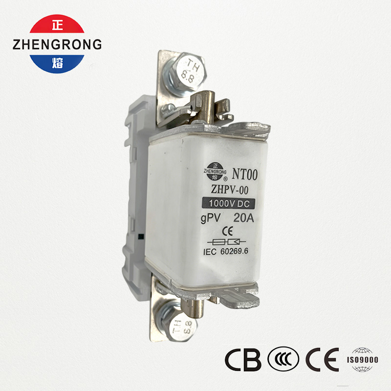 Fusível de proteção fotovoltaica ZHPV-00 20A 1000V DC - certificado CE